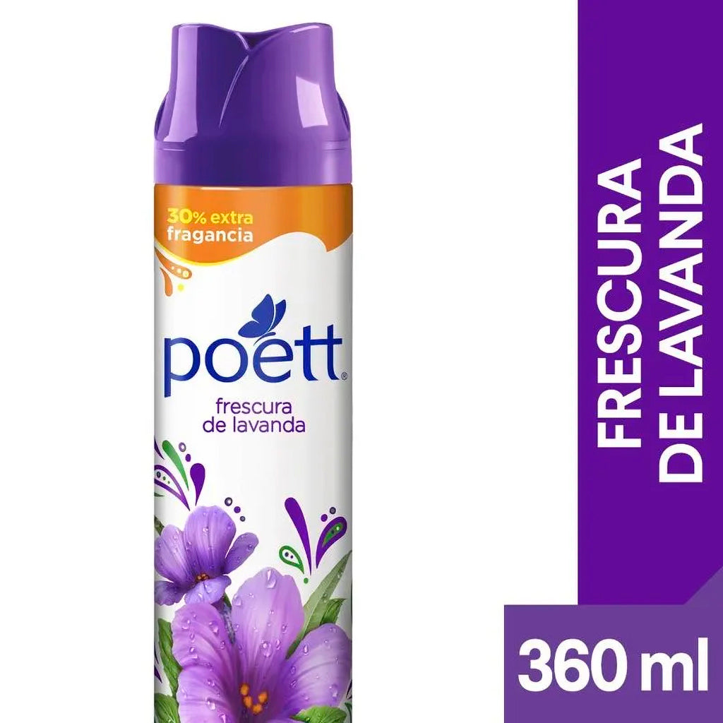 Desodorante Aerosol Poett Ambiente Frescura de Lavanda 360 ml