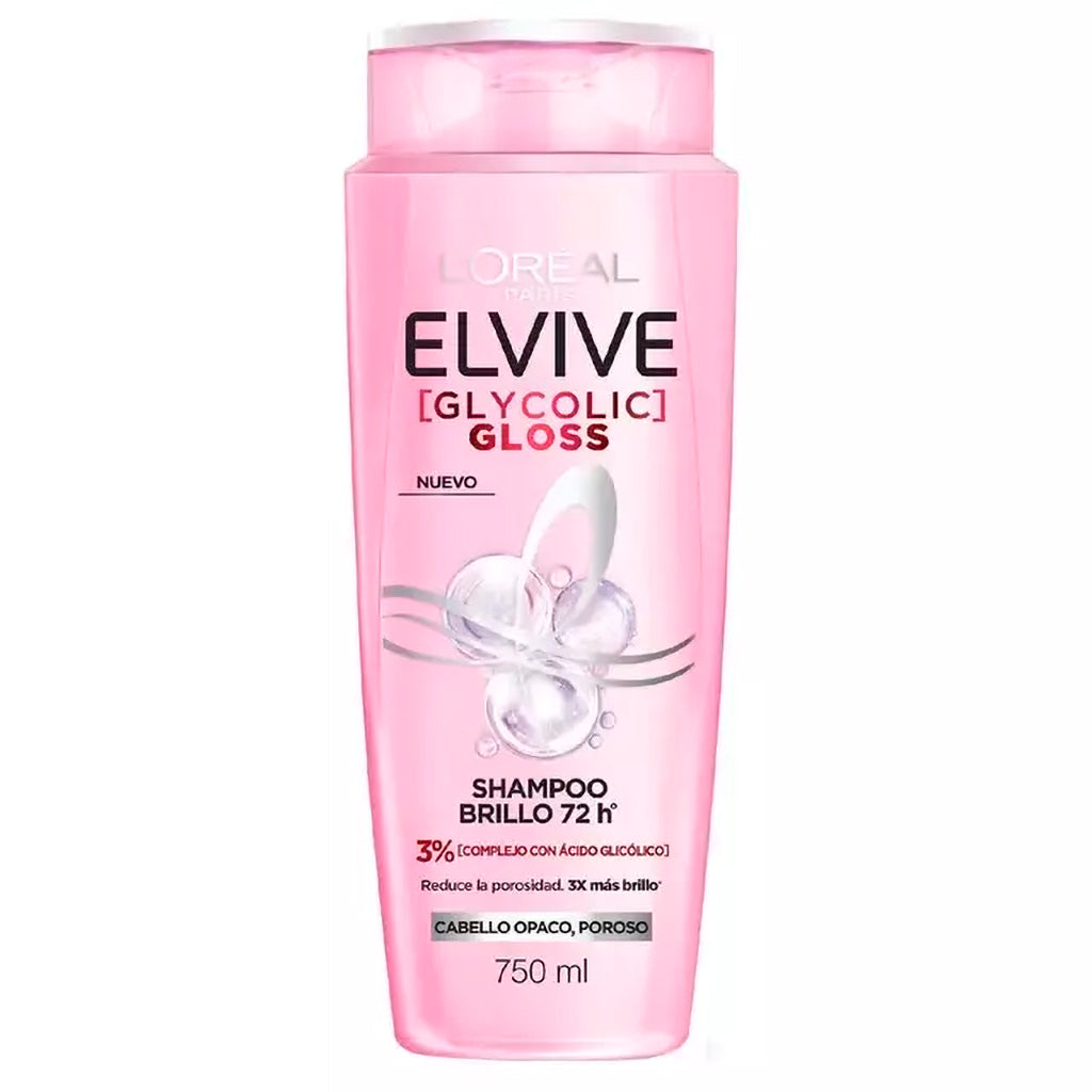 Shampoo Elvive Glycolic Gloss Brillo 750 ml