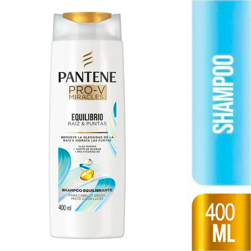 Shampoo Pantene Pro-V Miracles Equilibrio Raiz & Puntas 400 ml