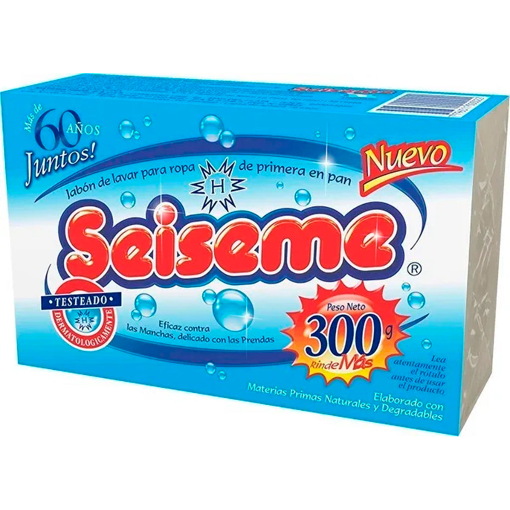 Jabon en Pan Seiseme p/ Lavar la Ropa 300 g