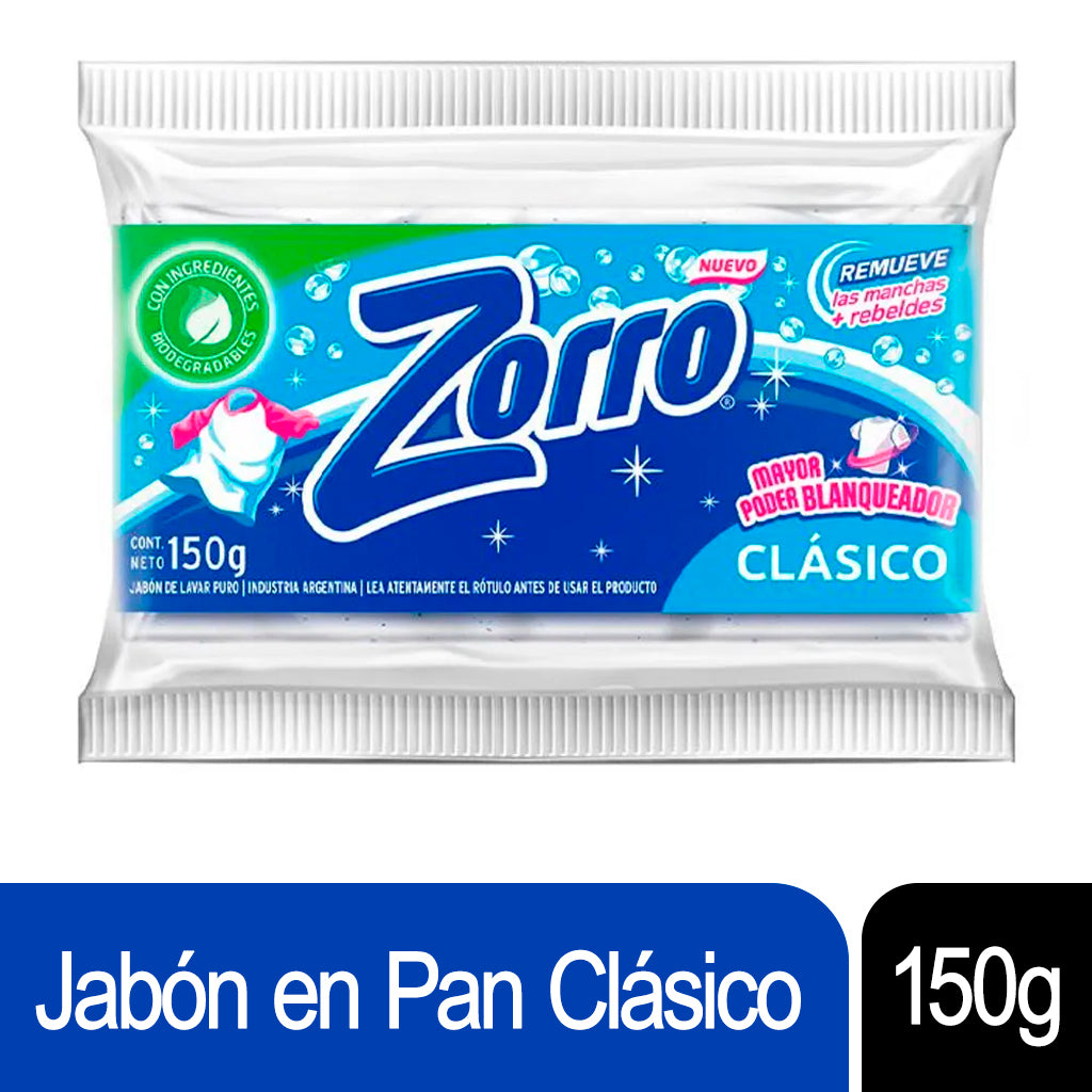 Jabon en Pan Zorro Clasico c/ Glicerina 150 g