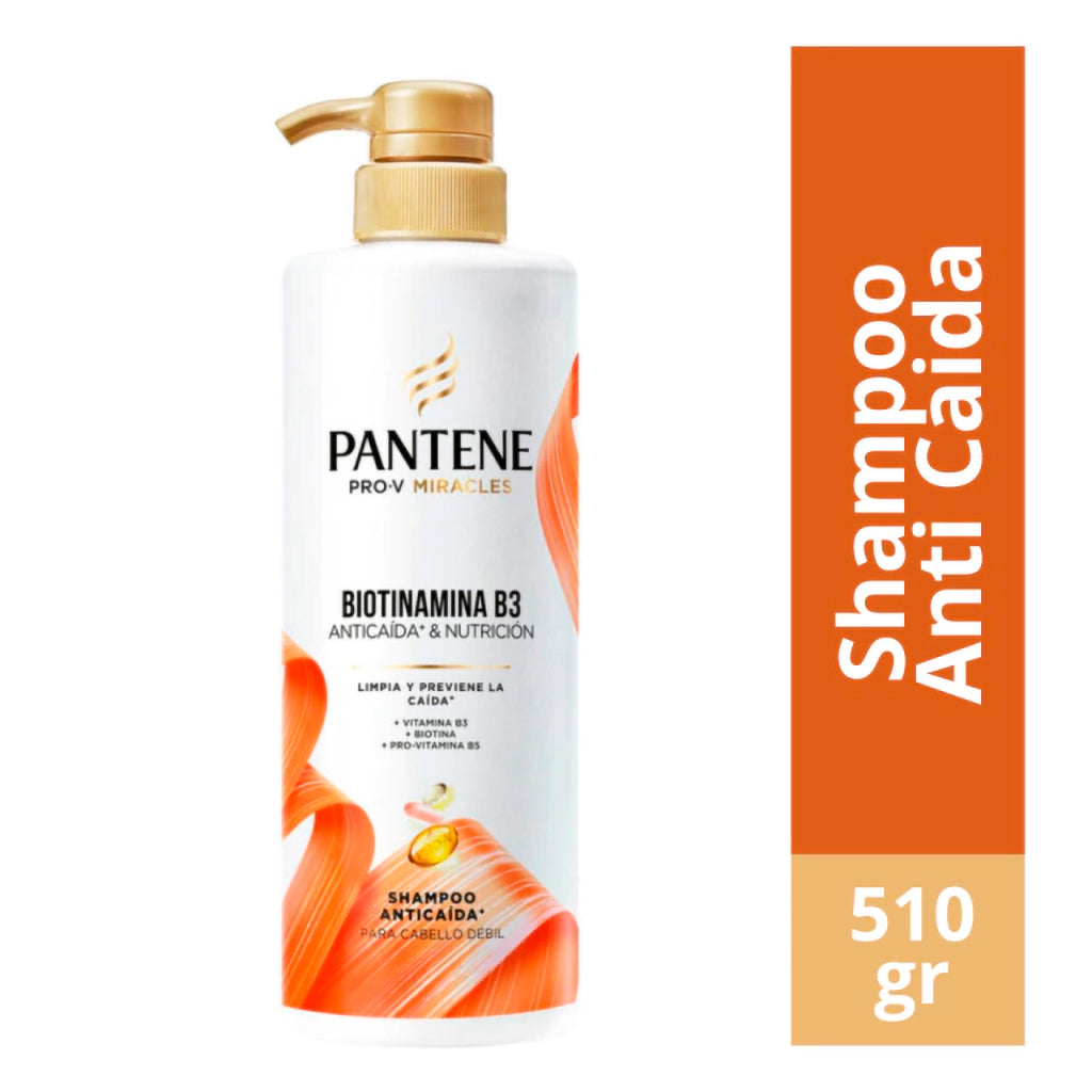 Shampoo Pantene Pro-V Miracles Biotinamina B3 Anticaida & Nutricion 510 ml