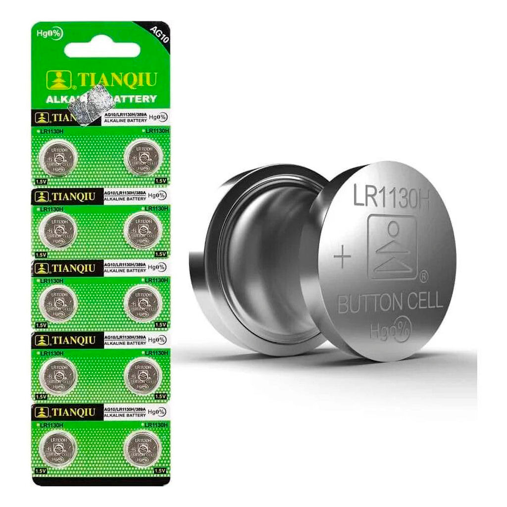Pila Soda Bateria Alcalina LR1130 - AG10 1,5V 10 u