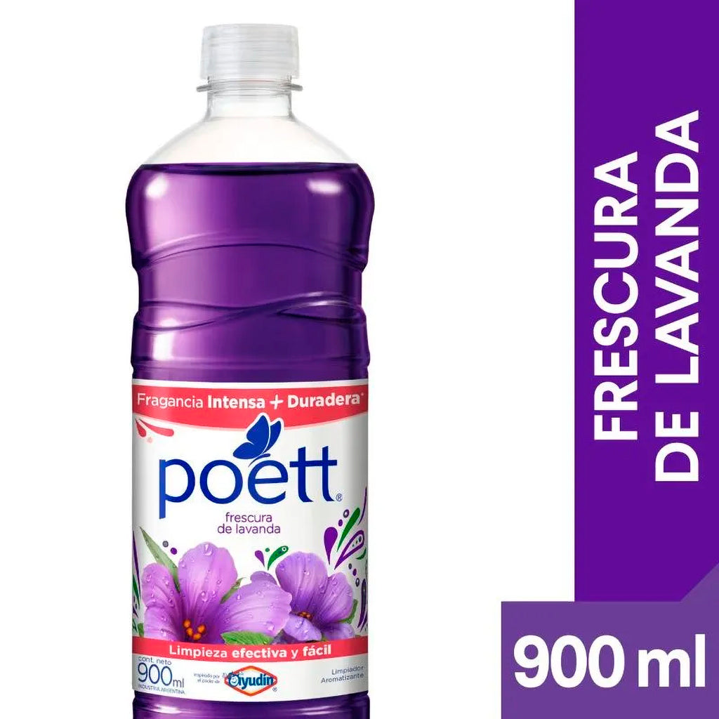 Poett 薰衣草清新香型液体地板清洁剂 900毫升