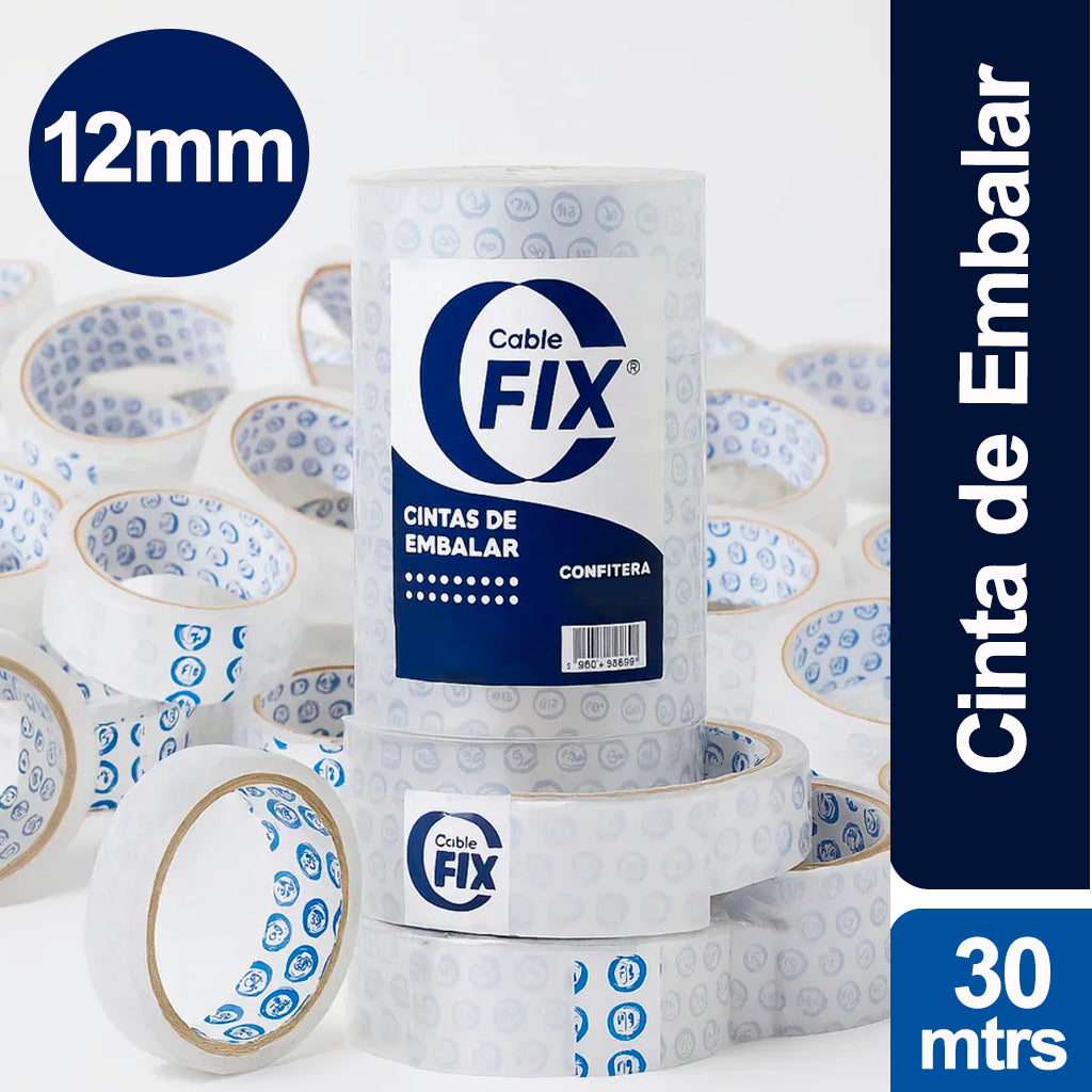 Cinta Cablefix Autoadhesiva p/ Usos Multiples 12 mm 30 mts