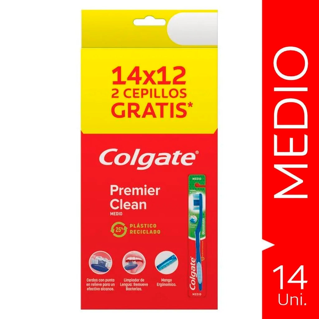 Cepillo Dental Colgate Premier Clean Medio