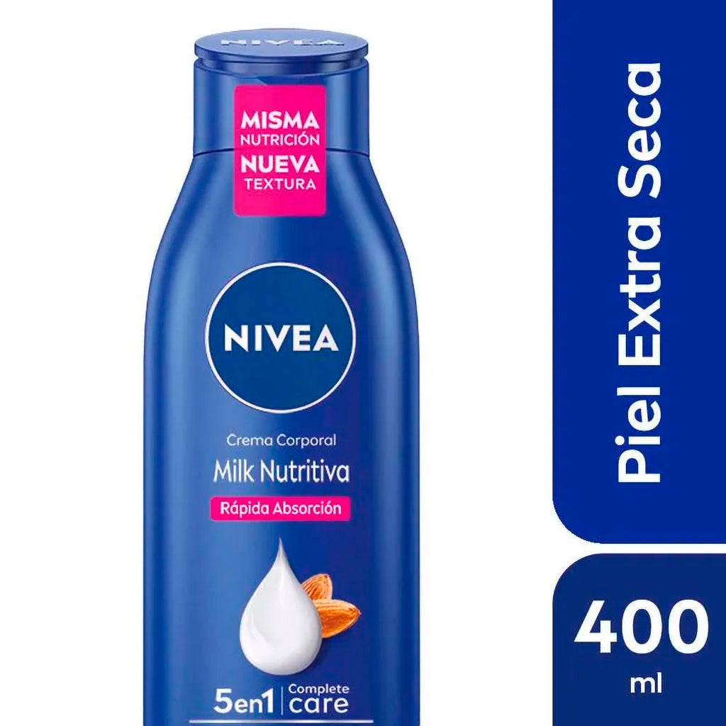 Crema Corporal Nivea Hidratante Nivea Milk Nutritiva 5 En 1 400 ml