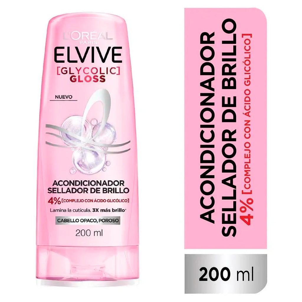 Acondicionador Elvive Glycolic Gloss 200 ml
