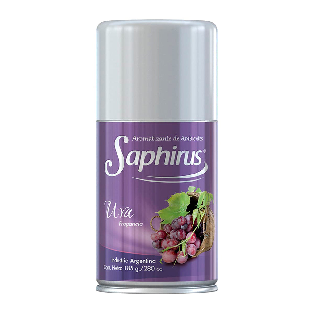 Aromatizante Aerosol Saphirus Uvas 185 g