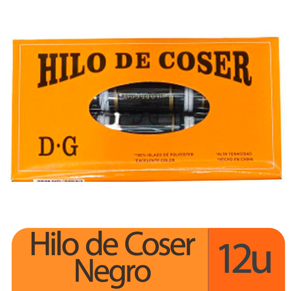 Hilo de Cocer Yards D.G Negro 12 u