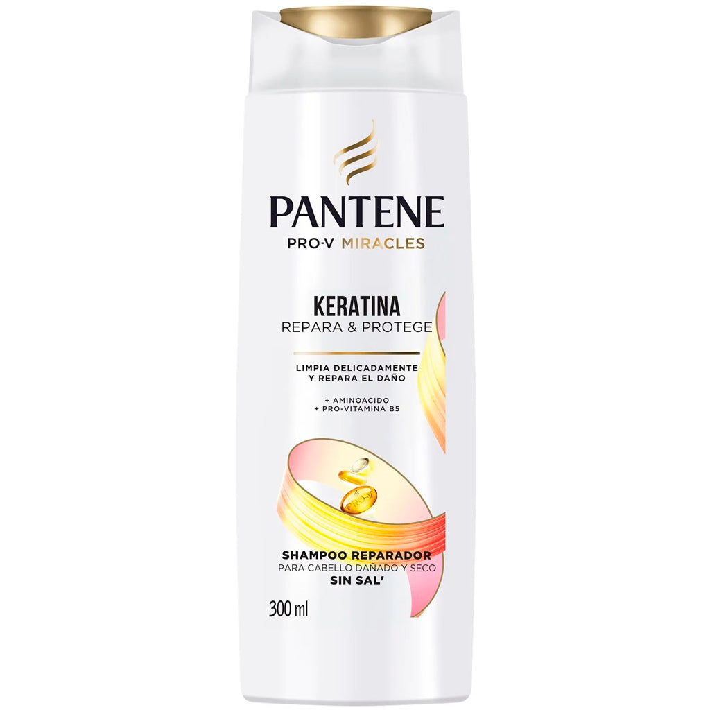 Shampoo Pantene Pro-V Miracles Keratina Repara y Protege 300 ml