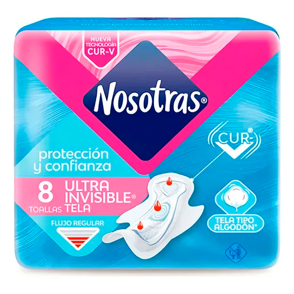 Toallas Higienicas Nosotras Ultra Invisible 8 u