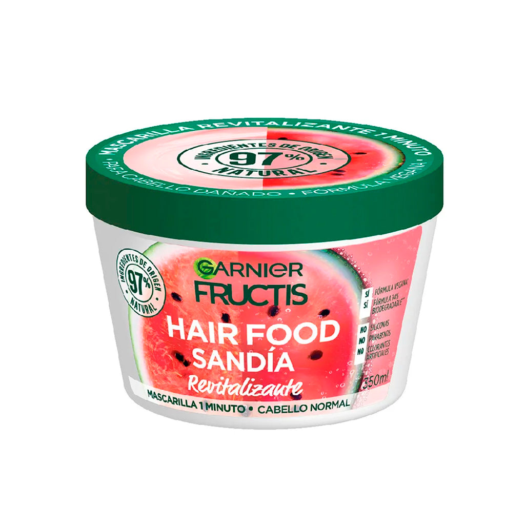 Mascarilla deTratamiento Capilar Fructis Hair Food Sandia Revitalizante 350 ml