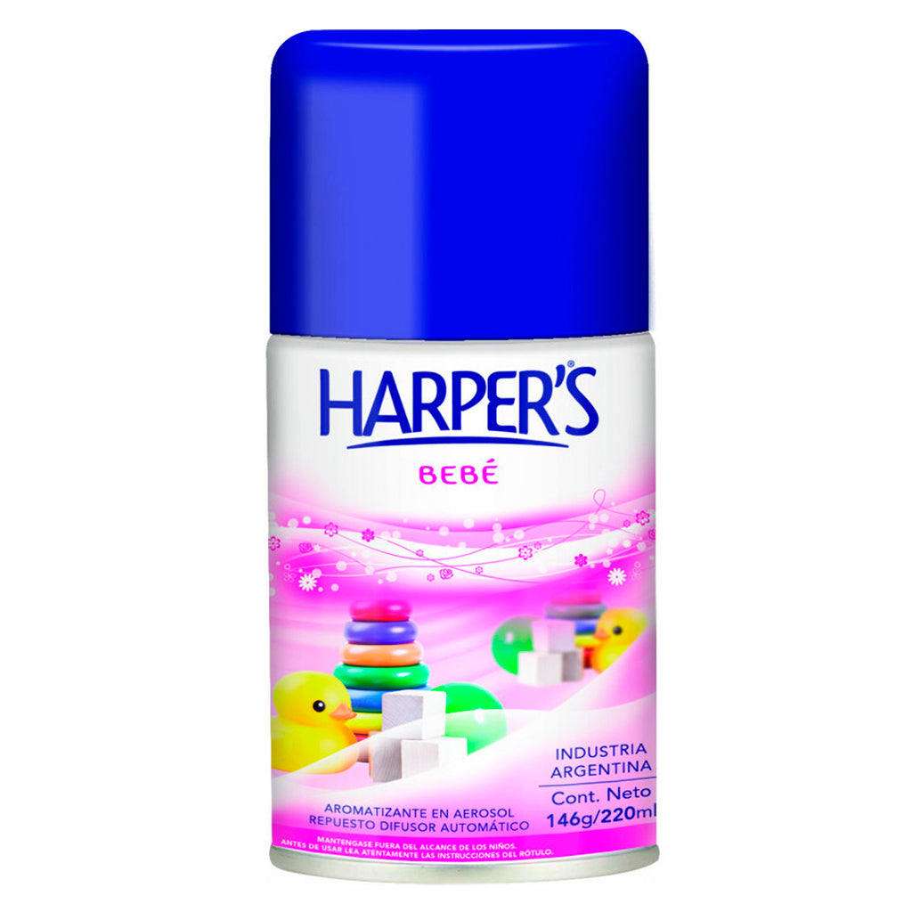 Aromatizador de Ambiente Aerosol Harpers Bebe 220 ml