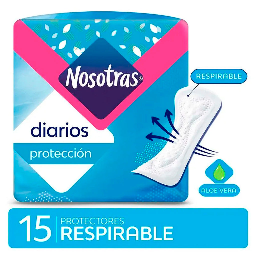 Protectores Diarios Nosotras Proteccion Respirable 15u