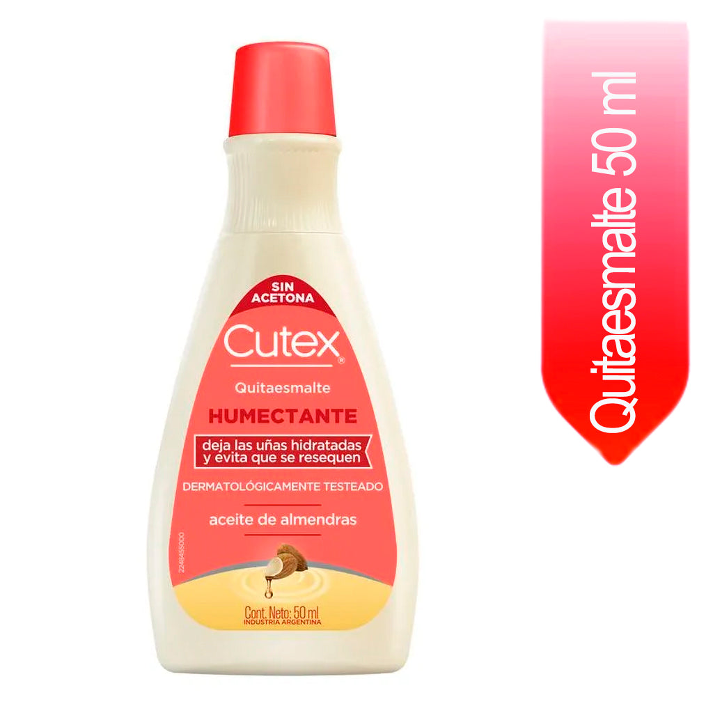 Quitaesmalte Cutex Humectante c/ Aceite de Almendras 50 ml
