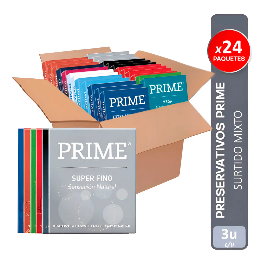 Preservativo Caja Prime Mixta 24 u