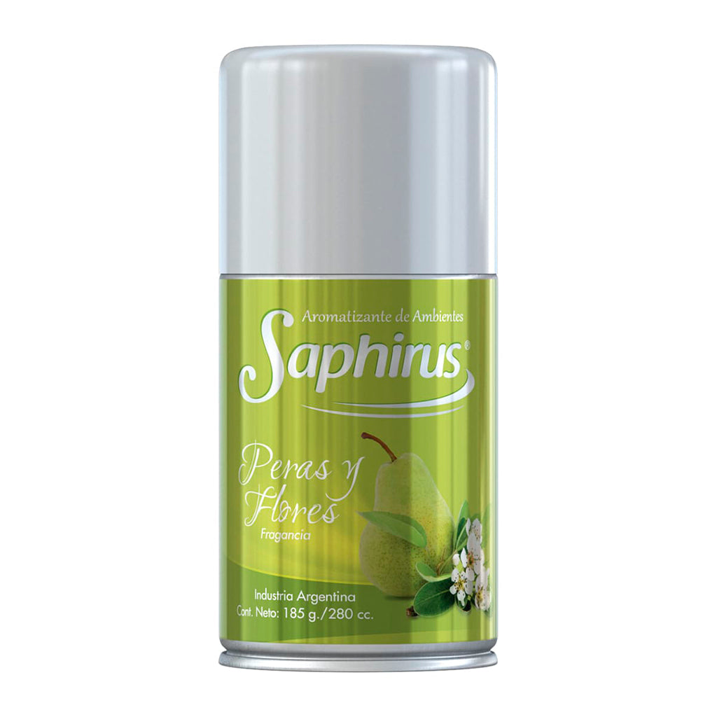 Aromatizante Aerosol Saphirus Peras y Flores 185 g
