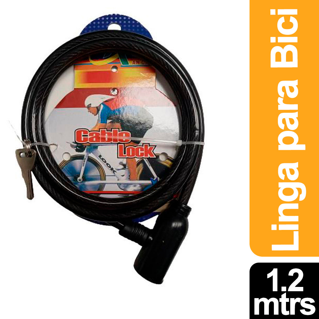 Linga Gus Traba p/ Bicicleta Negra 1,20 mts