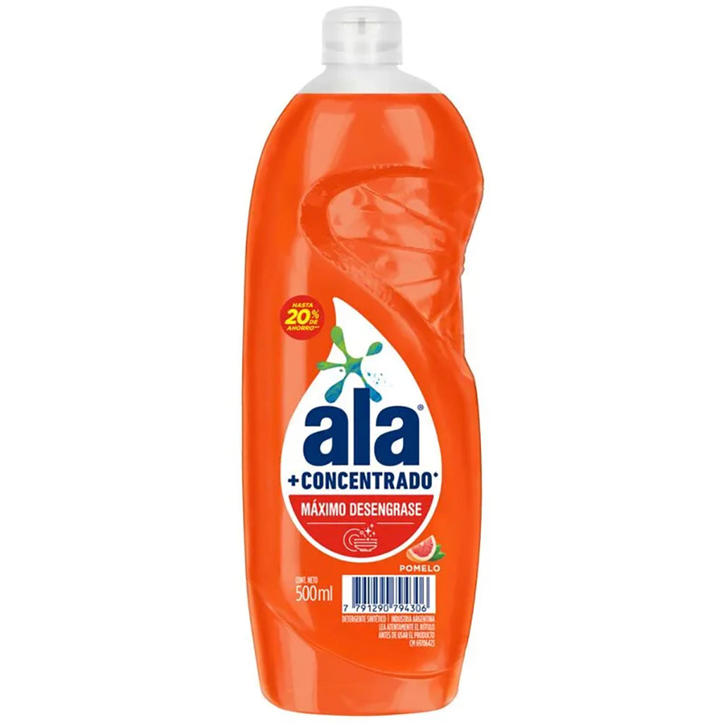 Detergente Ala Concentrado Pomelo 500 ml