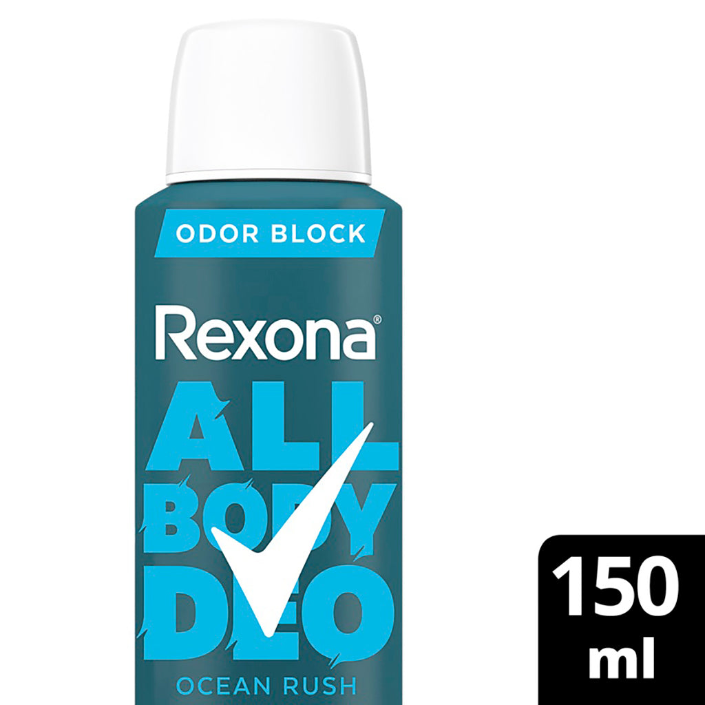 Desodorante Aerosol Rexona Antitranspirante All Body Deo Ocean Rush 150 ml