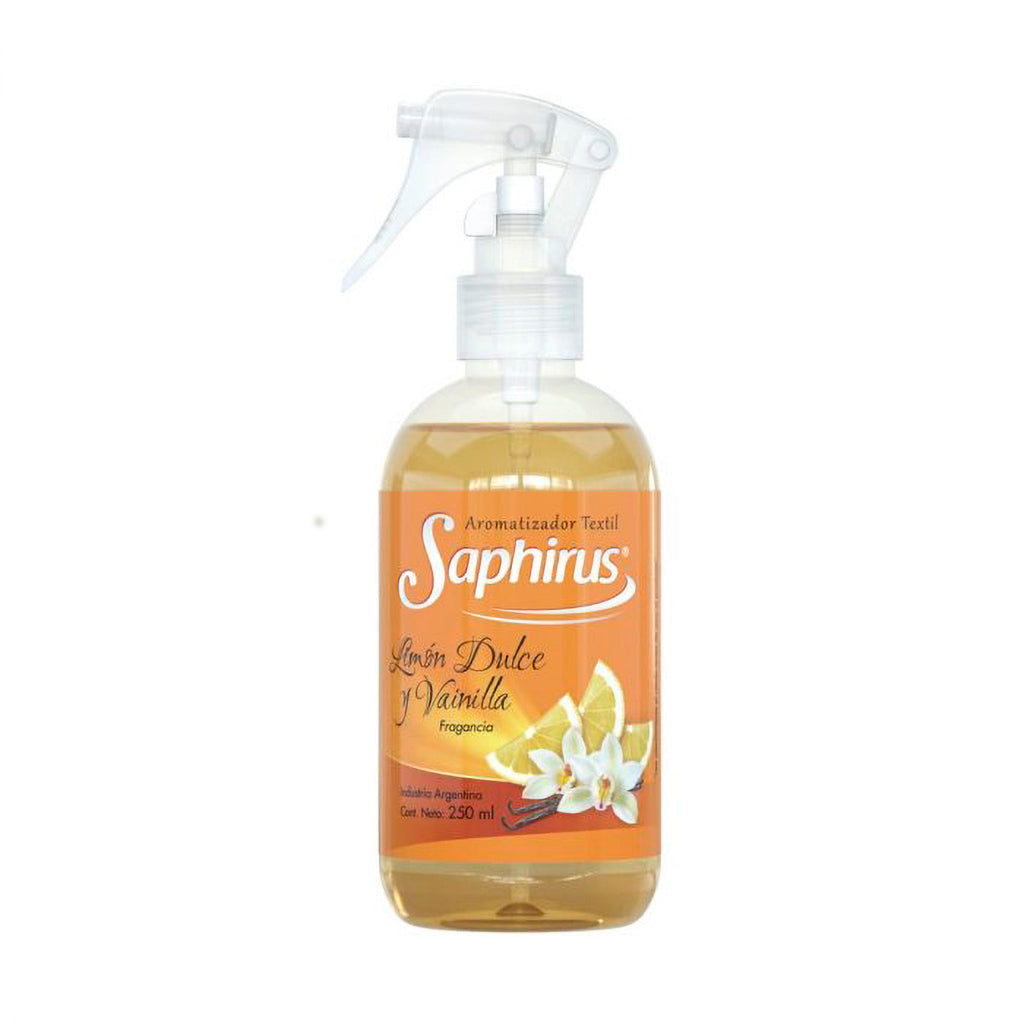 Aromatizante Textil Saphirus Limon Dulce y Vainilla 250 ml
