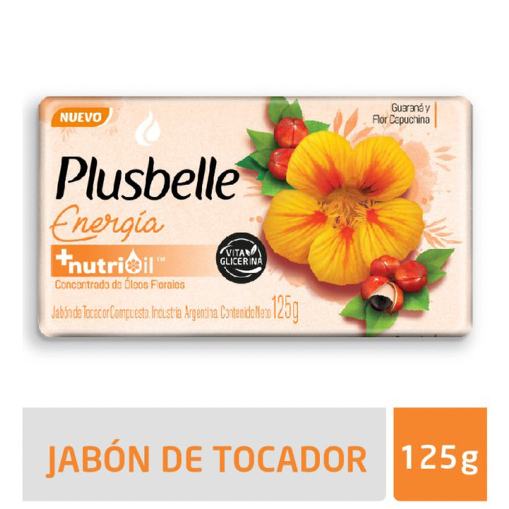 Jabon Tocador Plusbelle Energia 120 g