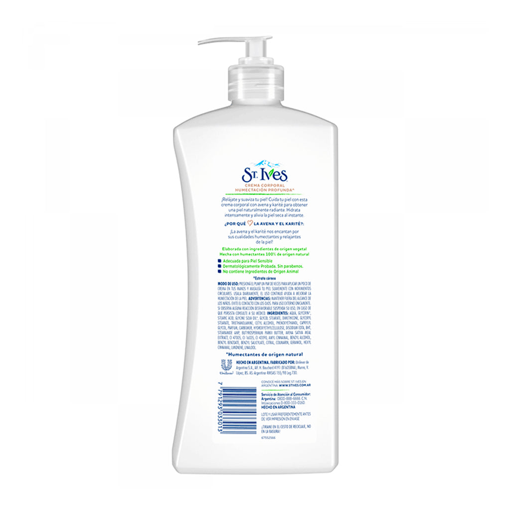 Crema Corporal St.Ives Humectacion Profunda c/ Avena y Karite 532 ml
