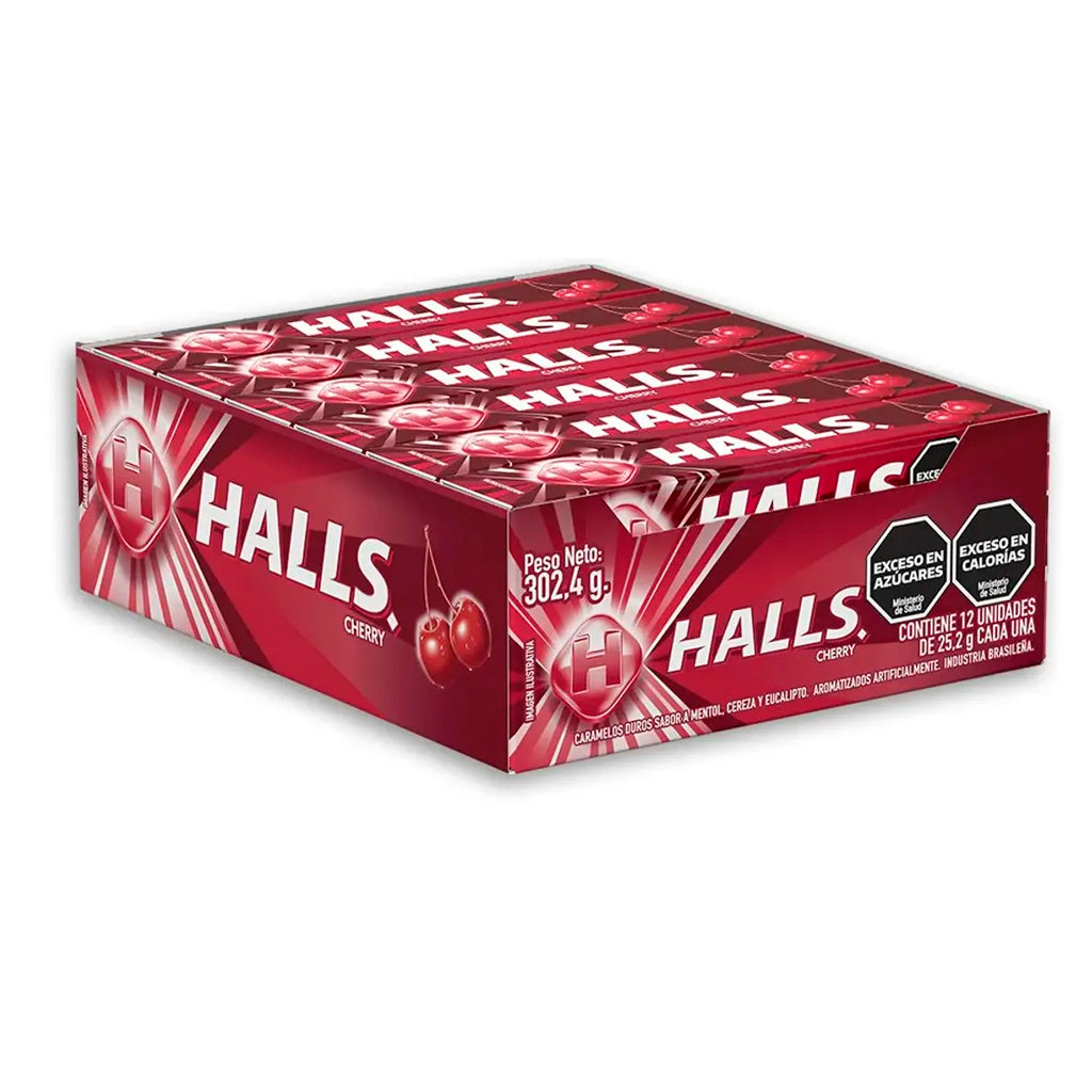 Caramelos Halls Sabor Cherry (Cereza) 12 u