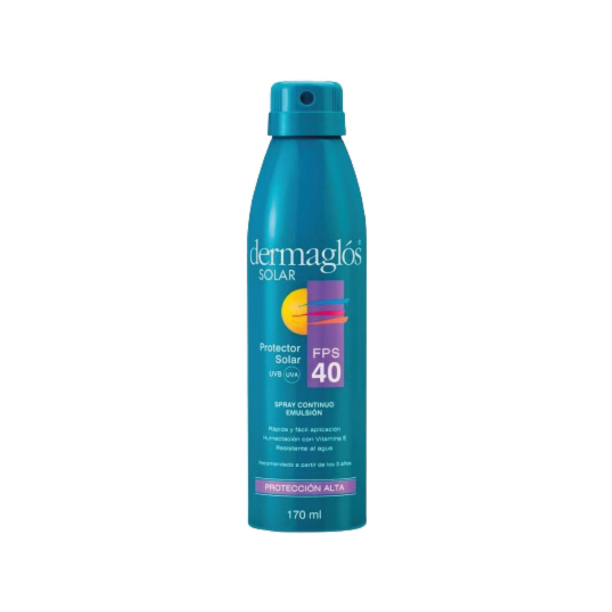 Protector Solar Aerosol Dermaglos FPS 40 170 ml