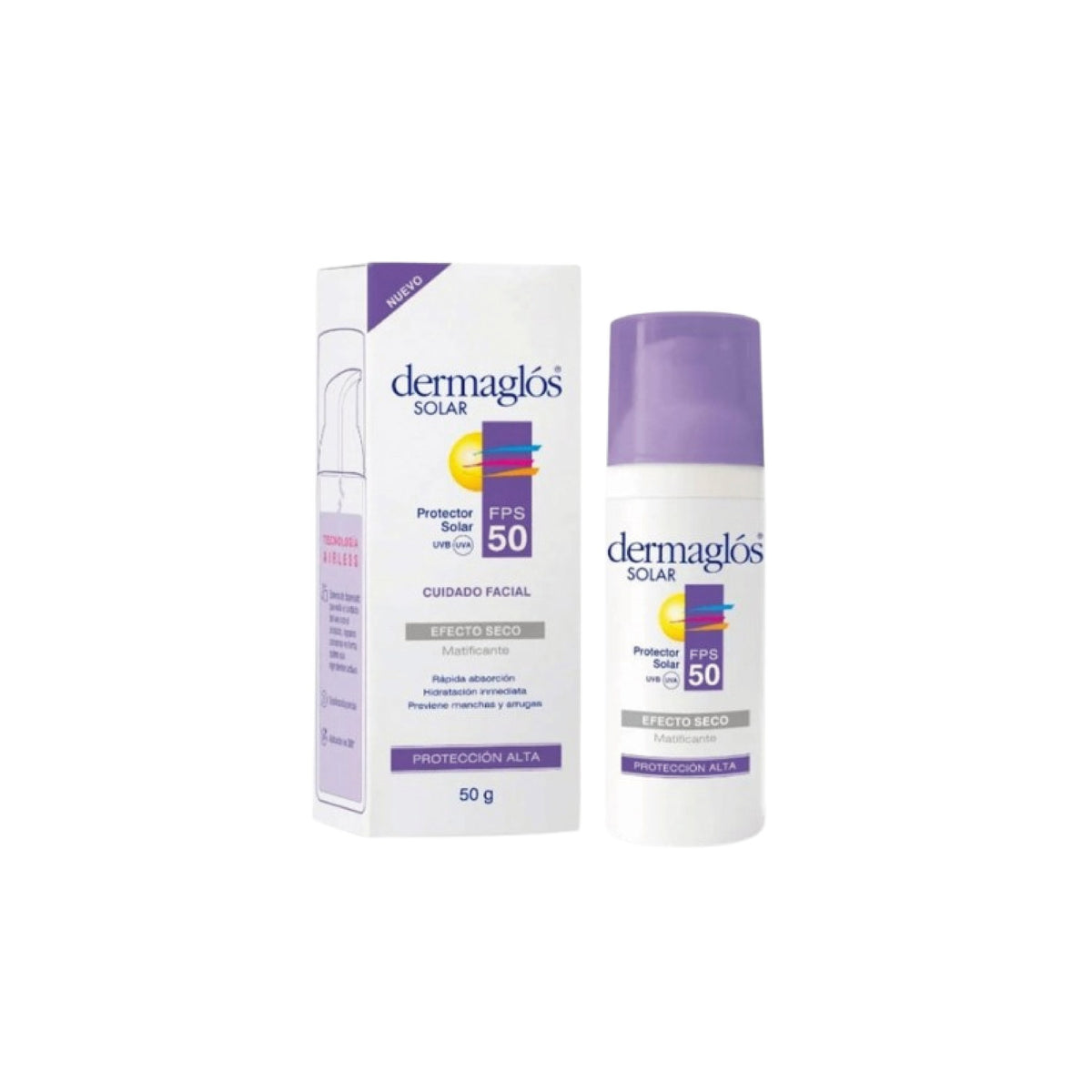 Protector Solar Crema Dermaglos Sin Color FPS 50 50 g
