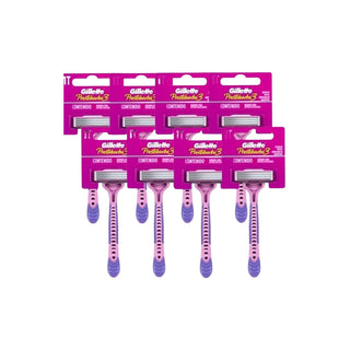 Afeitadora Desechable Gillette Prestobarba 3 Filos Mujer 8 u
