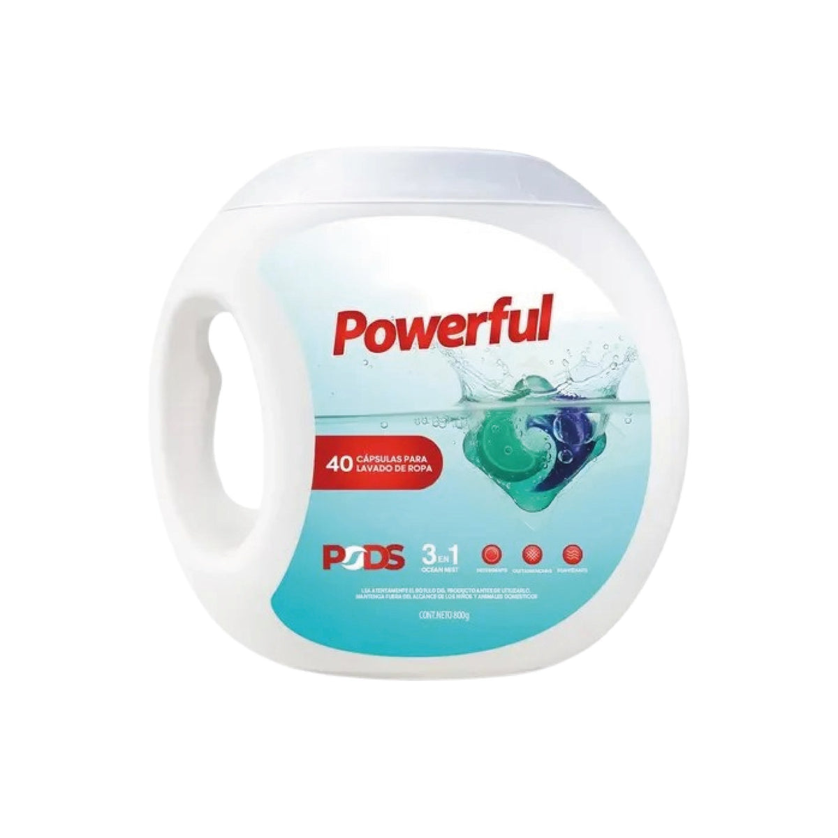 Jabón para Ropa Cápsulas Powerfull 40 u