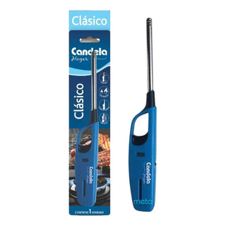 Encendedor Recargable Candela Chispero Hogar Clasico Colores 12 u