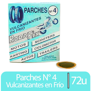 Parche N° 4 Rodafix Vulcanizantes en Frio