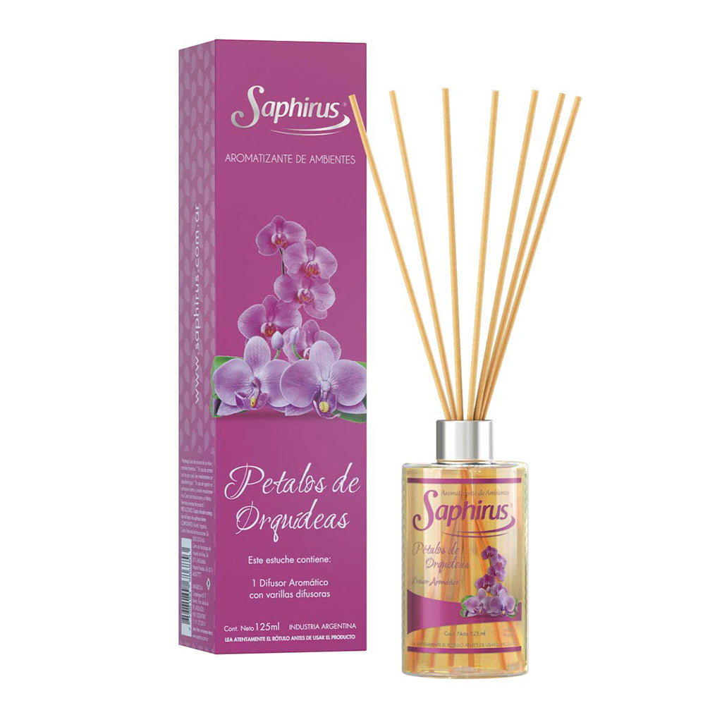 Aromatizante Difusor Saphirus Petalos de Orquideas 125 ml