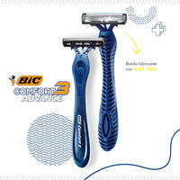 Afeitadora Desechable Bic  Prestobarba Confort 3 Filos Normal 12 u