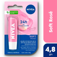 Protector Labial Nivea Humectante Soft Rose 4,8 g