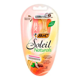 Afeitadora Descartable Bic  Soleil Naturals 3 Filos 2 u
