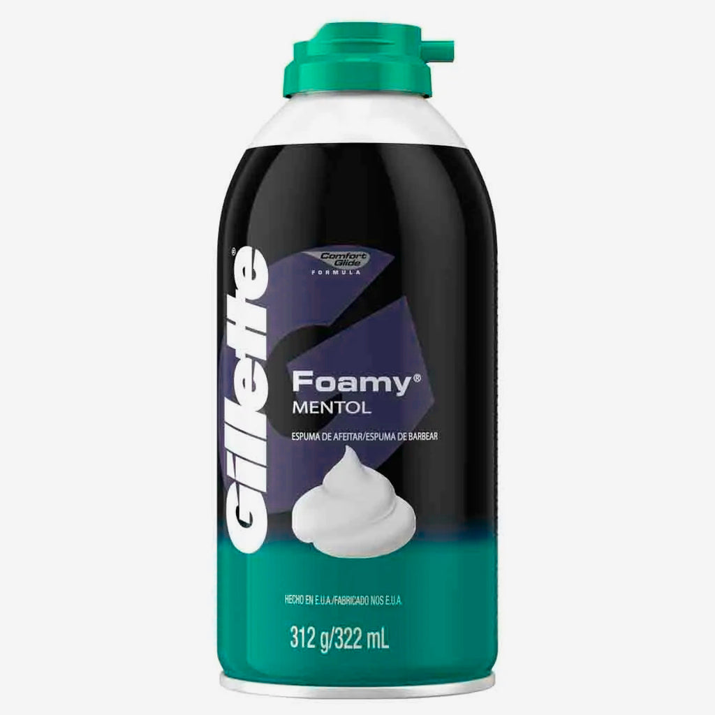 Espuma Afeitar Gillette Foamy Mentol 312gr