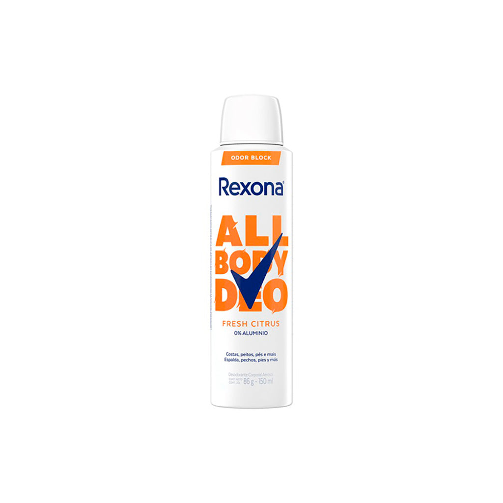 Rexona 止汗香体喷雾 全身可用 清新柑橘香 150毫升