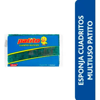 Esponja Multiusos Patito cuadraditos