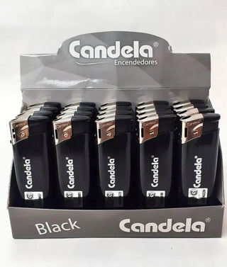 Encendedor Recargable Candela Black Electronico 20 u