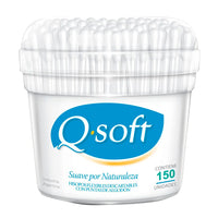 Hisopo Descartable Qsoft Biodegradables, Flexibels c/ Punta de Algodon 150 u