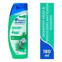 Shampoo Head & Shoulders Anti-Caida con Romero 180 ml