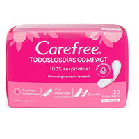 Protectores Diarios Carefree Proteccion Compact - s/ Perfume 20 u