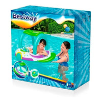 Flotador Inflable Generico Asiento p/ pileta c/ Techo  Nave Espacial 107 x 112 cm