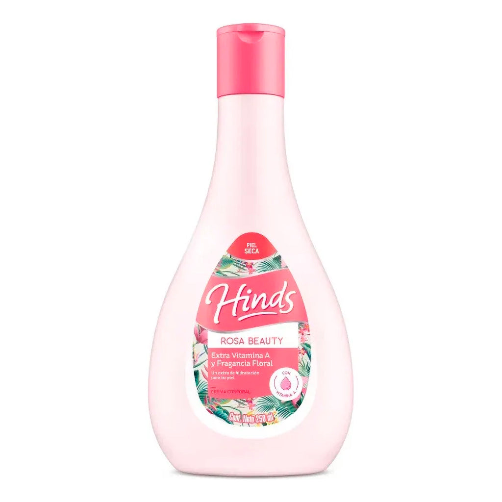 Crema Corporal Hinds Rosa Beauty Extra Vitamina A y Fragancia Floral  350 ml
