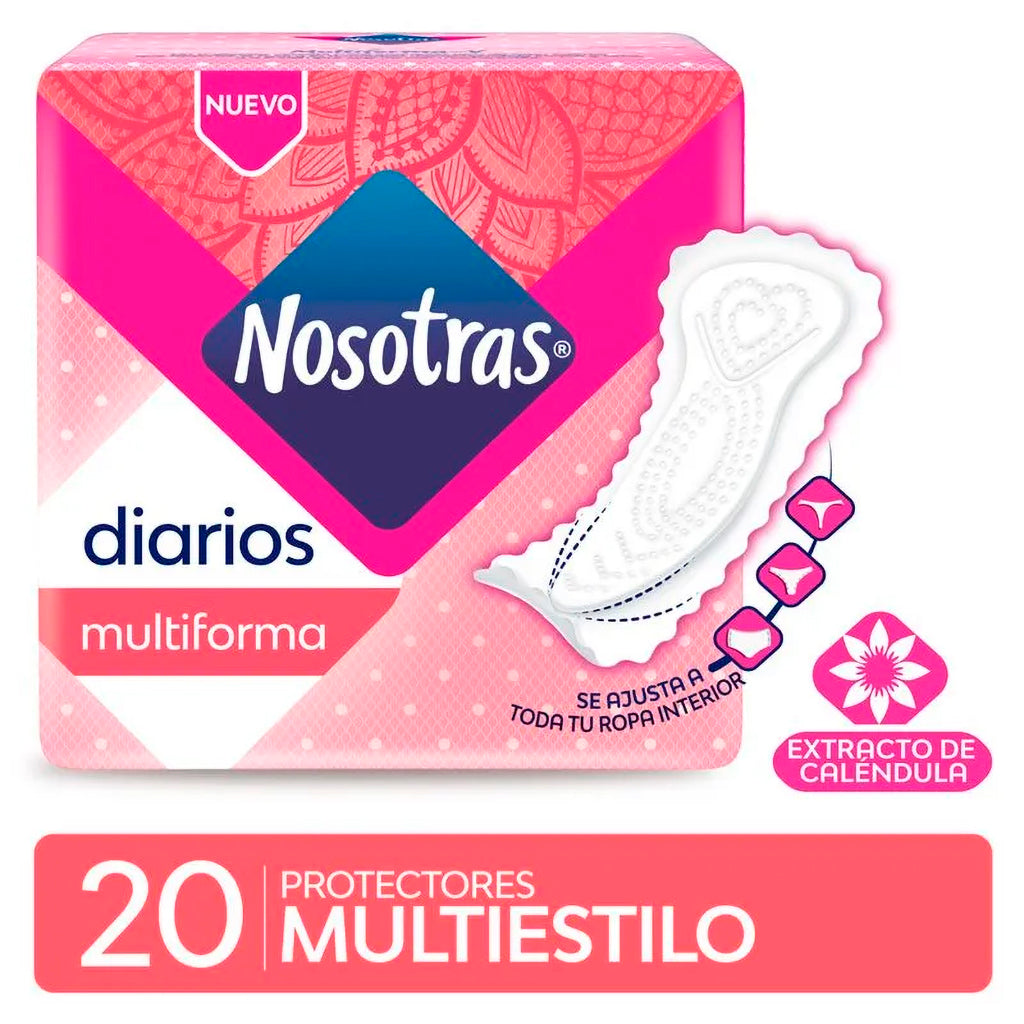 Protectores Diarios Nosotras Multiestilo 20u