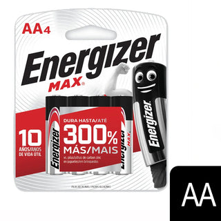 Pila Blister Energizer Bateria Alcalina AA 4 u